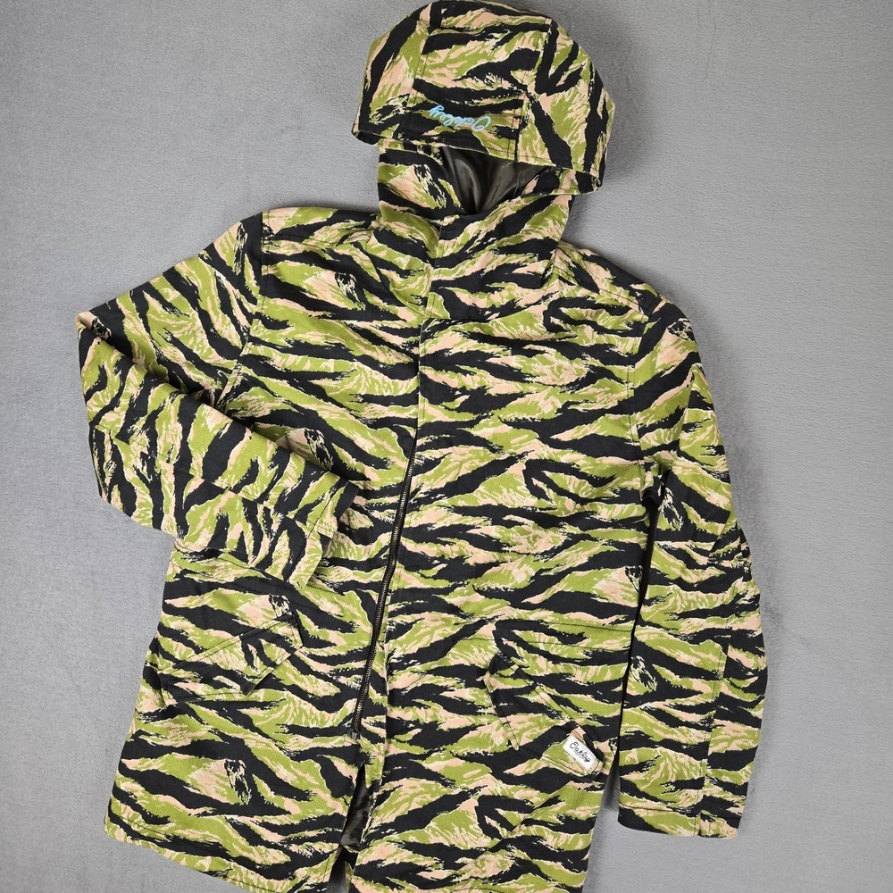 Oakley Jacket Mens XS‎ Thermonuclear Protection Tiger Stripe Camo Parka Military